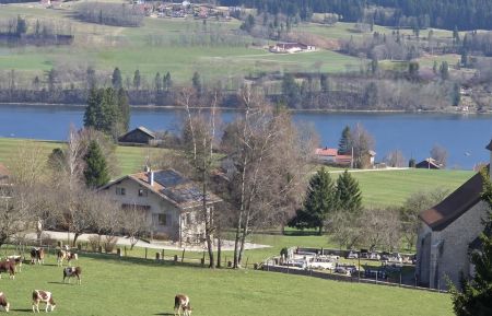 G&icirc;te n&deg;25G14 Les Grangettes - Doubs - Vue depuis la terrasse